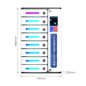 Estación de Carga Y2 Power <span class=keywords><strong>MIA</strong></span> Premium de 8 Puertas con Tarjeta de Crédito, Estación de Carga por Uso para Teléfonos Celulares, Apta para Cafeterías y Restaurantes - Product Image 5