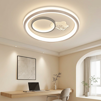 Plafonnier LED à intensité variable et économe en énergie avec motif de feuillage artistique et profil rond élégant pour une décoration intérieure sophistiquée