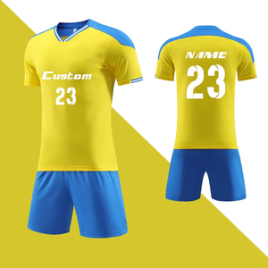 Men's Sublimation Blank Soccer Jersey Breathable Football Uniform with Logo High Quality Training Short Sleeve Set - Product Image 2