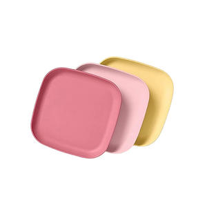 8,9 pulgadas RPET Pratos De Palha De <span class=keywords><strong>Trigo</strong></span> cuadrado paja De <span class=keywords><strong>trigo</strong></span> plato hondo placas De fibra - Product Image 1