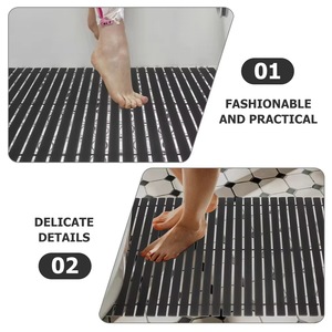 Bamboo non-slip bathroom <b>mat</b>, non-slip <b>bath</b> <b>mat</b>, comfortable shower <b>mat</b>, bathroom <b>mat</b> - Product Image 2