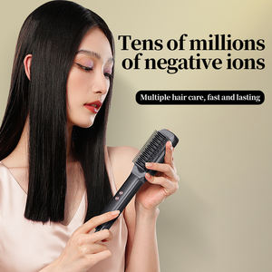 Nouveau design de produit 2 en 1 : lisseur de cheveux à 40 millions d'ions négatifs, lisseur de cheveux en céramique PTC - Product Image 4