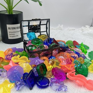 10 Juguetes <span class=keywords><strong>de</strong></span> Buceo con Diamantes Grandes y Coloridos con Cofre del Tesoro, Juguetes <span class=keywords><strong>Pirata</strong></span> Sumergibles para Niños Pequeños, Fiesta en la Piscina - Product Image 5