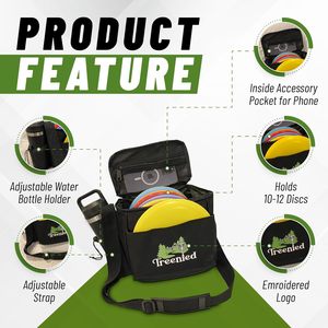 Échantillon gratuit de l'usine de plein air Disc Gym Sport Golf Chest Bag Porte-disque Sac de golf avec support Organisateur de stockage CD Sac de rangement - Product Image 2