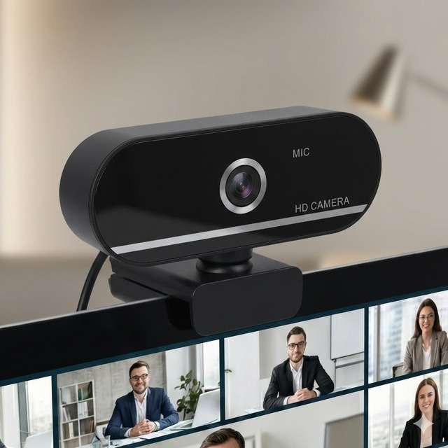 1080P HD USB Web Camera with 360-Degree Adjustment Built-In Microphone CMOS Video Conference Camera Webcam 1080P for PC Laptop