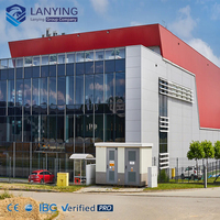 Bâtiment d'atelier préfabriqué en acier léger industriel, norme ASTM, structure certifiée CWB pour les projets de fabrication au Canada