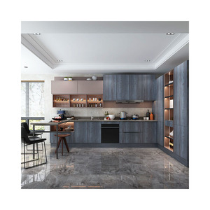 Armario de cocina moderno ACE MDF vidrio melamina mate almacén <span class=keywords><strong>stock</strong></span> directo al por mayor almacenamiento de madera maciza despensa armario de cocina - Product Image 4