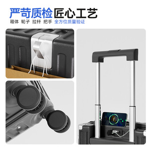 Women's 20 Inch Carry On <b>Suitcase</b> Lightweight Durable <b>Trolley</b> Case With Lock For Leisure Travel Summer 2025 - Product Image 4