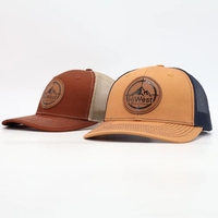 Gorra Trucker Richardson 112 de 5 Paneles, Gorra de Malla de Algodón y Poliéster, Gorra Trucker Informal con Logotipo Personalizado