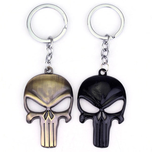 Porte-clés en alliage en forme de crâne avec logo Punisher anti-héros, ouvre-bouteille en forme d'os, cadeau d'Halloween, vente en gros - Product Image 2