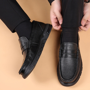 Mocassini Impermeabili da Uomo con Punta Chiusa in Pelle di Pecora di Prima Qualità con Suola Spessa Resistente all'Usura Comodi <span class=keywords><strong>Scarpe</strong></span> da Uomo con Suola Morbida - Product Image 6