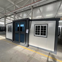 Livraison Gratuite - Nouvelle Maison Conteneur Mobile Préfabriquée avec Salle de Bain et Cuisine, Maisons Conteneurs Extensibles, Tiny House à Trois Chambres pour Centre Commercial et Hôtel