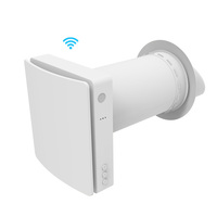 Ventilateur de salle en bois d'air, capteur de CO2, contrôle PM2.5, purification de l'air, récupération de chaleur murale et système de ventilation