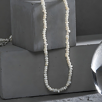 Collier de perles fines pour femmes, argent sterling 925, chaînes de mode, collier ras du cou, bijoux de créateur personnalisés