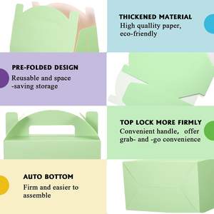 Boîtes cadeaux en papier coloré pour la Saint-Valentin, boîtes à bonbons, friandises, gâteaux, pour la rentrée scolaire, les mariages, les fêtes - Product Image 3