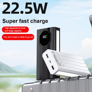 Batterie externe portable populaire 50000 mAh 22,5 W avec écran LED et câble Type-C, batterie Li-Polymère, cadeau idéal pour le camping - Product Image 2