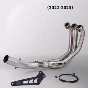 Échappement de moto pour Yamaha MT-09 2021-2023, section avant modifiée en acier inoxydable, <span class=keywords><strong>silencieux</strong></span> d'échappement <span class=keywords><strong>MT09</strong></span> - Product Image 3