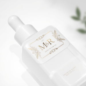 Cá nhân PVC Vinyl Nhãn dán nhãn trong suốt với bạc lá chỉnh trang và viết tắt không thấm nước cá nhân bao bì - Product Image 5