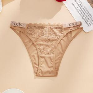 Encaje Nylon Love <span class=keywords><strong>Secret</strong></span> Letter Rhinestone Bragas String Bikini Tanga para mujer - Product Image 5