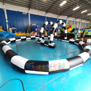 Arena inflable gigante para carreras de coches de choque, pista de carreras de karts para niños y adultos - Product Image 5