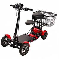 Trottinette électrique pliable compacte et légère à 4 roues, puissante, longue portée, double moteur, capacité de charge amovible de 120 kg