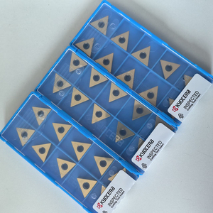 เม็ดมีดคาร์ไบด์ TNGA160404SO1525 A66N HSS รูปทรงสามเหลี่ยม ยี่ห้อ Kyocera สำหรับงานกลึงภายนอก เครื่องกลึง CNC ความแข็งสูงพิเศษ ผลิตตามแบบ OEM - Product Image 1