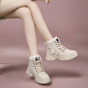 Bottes de neige à plateforme <span class=keywords><strong>pour</strong></span> femmes, mode automne-hiver, semelle épaisse, tige <span class=keywords><strong>en</strong></span> PU, doublure <span class=keywords><strong>en</strong></span> coton, chaussures rehaussantes <span class=keywords><strong>pour</strong></span> le street style - Product Image 5