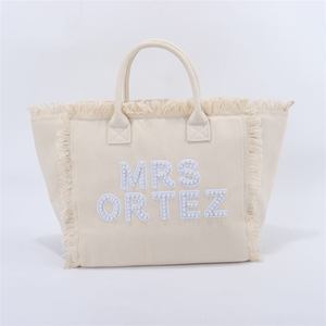 Keymay USA Warehouse Free Shipping Bride Wedding Gift Honeymoon Travel Tote 2023 Beach <strong>Bags</strong> Canvas <strong>Bag</strong> Tote <strong>Bag</strong> Zipper - Product Image 2