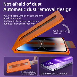 Kit d'application facile, protection d'écran en verre trempé sans poussière pour <span class=keywords><strong>iPhone</strong></span> 11 12 13 14 15 16 17 Pro Max 17 Air - Product Image 6