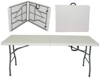 2023 nouvelle conception usine directe en gros pas cher HDPE haut cadre en acier meubles de maison maison fête tables à manger chambre table ensemble