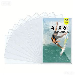 ซองใส่การ์ด Xuefeng ขนาด 4 x 6 นิ้ว แบบใส ป้องกันการ์ดและรูปภาพ แพ็ค 50 ชิ้น - Product Image 3