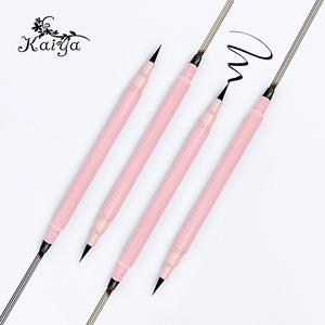 Maange-stylo adhésif 2 en 1 OEM, maquillage rose Vegan, <span class=keywords><strong>Eye</strong></span>-<span class=keywords><strong>liner</strong></span> liquide étanche, 4 pointes, micro-remplissage, pour les yeux, teinture, stylo pour sourcils - Product Image 4