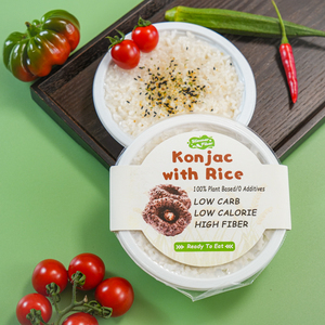 Riz Shirataki sain et rapide avec germe de riz, prêt à consommer, riz micro-ondable, repas instantané, pratique pour le temps de travail - Product Image 6