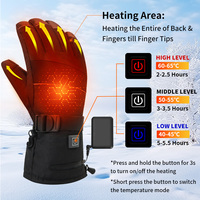 Gants de snowboard chauffants USB, mitaines électriques rechargeables à batterie, gants de ski chauffants imperméables