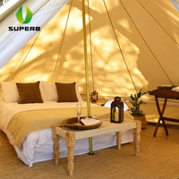 Superbe tente de glamping de luxe de 5m, 6m, 7m, en forme de yurt, avec structure en aluminium, toile personnalisable, couleur au choix, quatre saisons, imperméable, protection UV