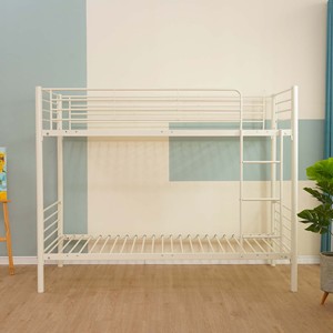 Lit moderne solide à <span class=keywords><strong>2</strong></span> couchages Cadre de lit <span class=keywords><strong>superposé</strong></span> en métal noir en fer à bas prix Lits en acier solide - Product Image 2