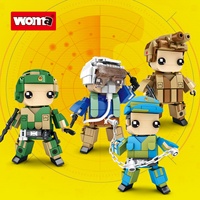 SPIELZEUG C0854 Kindertag Kindergeburtstag Geschenke Plastik Kleine Bausteine Soldaten Actionfiguren Militärisches Lernspielzeug Familie