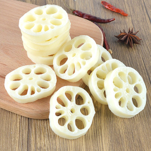 Tranches de racine de lotus artificielles en PVC, accessoires de cuisine de dessin animé, modèles alimentaires pour restaurants, présentoirs de vitrine, décoration intérieure, tendance mode - Product Image 3