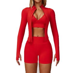 Conjunto de Yoga sin Costuras Personalizado para Mujer, Ropa Deportiva de Alta Elasticidad y Secado Rápido, Transpirable, para Correr, Gimnasio, Fitness - Product Image 4