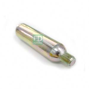 Mini bouteille de gaz CO2, cartouche de CO2 de 38 g, 45 g, filetée, 48 cc, 50 cc, 60 cc, utilisée pour les gilets gonflables pour cavaliers, identique à HELITE - Product Image 1