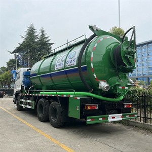 20 Cubic Meters Sewer Cleaning Drain Suction Combi Vacuum Jetting Truck <b>10</b> Wheeler Diesel 6x4 Manual Engine Motor Gearbox - Product Image 5