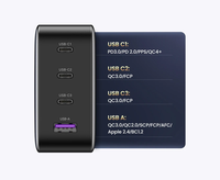 UGREEN 100W GaN USB C Wall Charger Nexode 4 Port PD Pengisi Daya Cepat untuk Ponsel Android dan iPhone MacBook Air