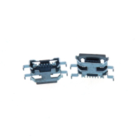 Conector de puerto de carga USB B de 5 pines Micro USB Tipo B hembra, receptáculo SMT SMD para montaje en PCB, MOQ pequeño, directo de fábrica