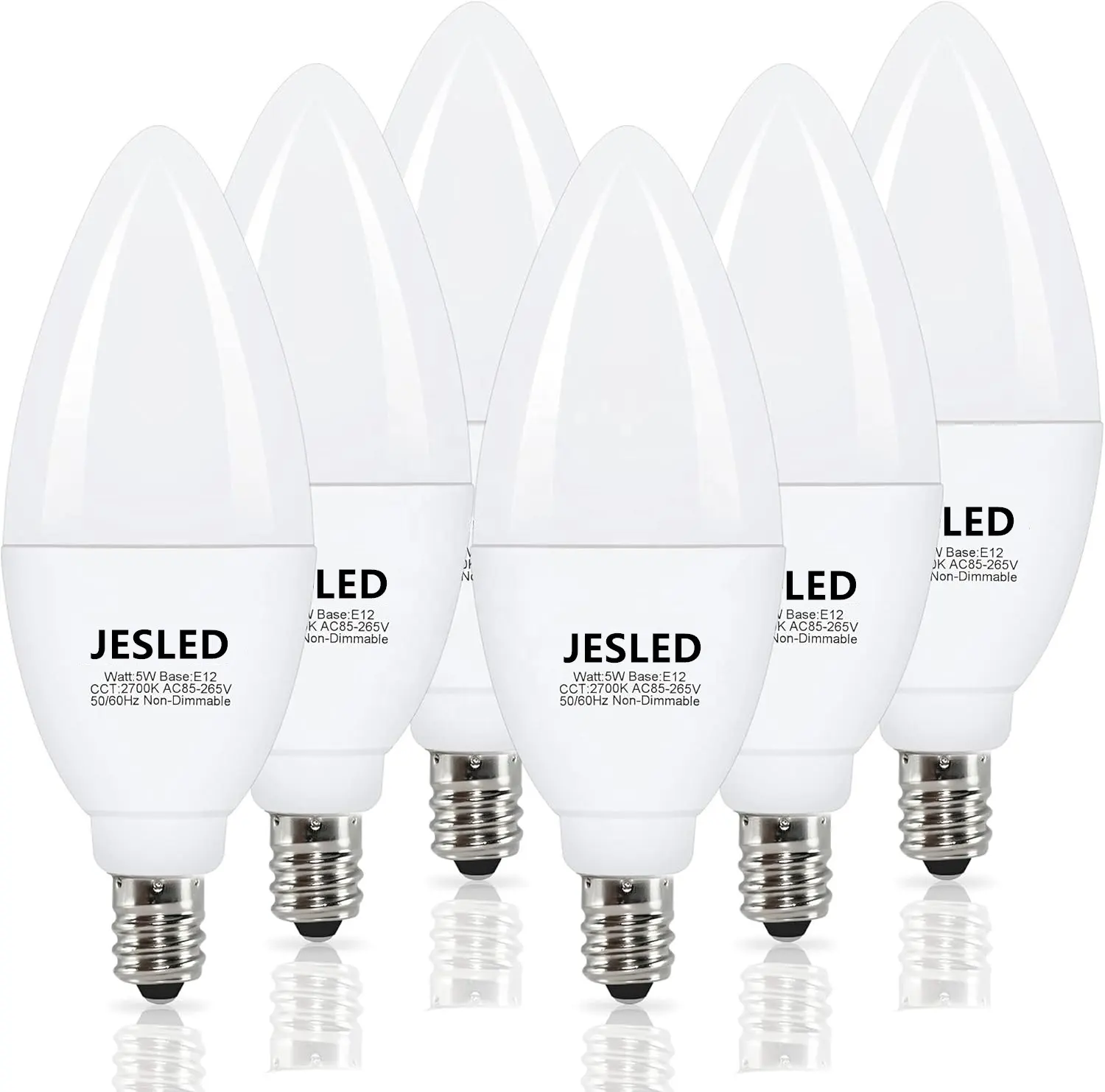 Jedled LED ánh sáng bóng đèn cho E14 cơ sở ấm trắng (2700K) 750 Lumens thay thế cho tiêu chuẩn 60 Wát bóng đèn E12 CE ukca ETL OEM ODM