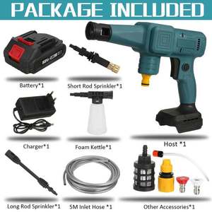 <span class=keywords><strong>Makita</strong></span> — <span class=keywords><strong>nettoyeur</strong></span> <span class=keywords><strong>haute</strong></span> <span class=keywords><strong>pression</strong></span> sans fil, pistolet pour lavage automobile, Spray pour batterie 18V - Product Image 5