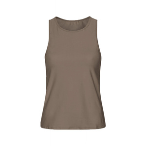 Camiseta sin Mangas para Mujer de Corte Holgado, Tejido de Punto Ligero, Transpirable y Ecológico con Dobladillo sin Rematar, Hombros Caídos, Estilo Casual Urbano - Product Image 2