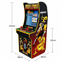 Machine d'arcade rétro à monnayeur, personnalisée en usine, écran 22 pouces, 2 joueurs, disposition de joystick rouge, 110V 240V, avec graphismes Space Invaders