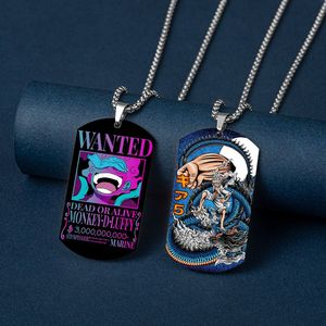 Collana con Ciondolo in Acciaio Inossidabile Anime Giapponese Zoro Luffy Premio Ricercato <span class=keywords><strong>Dio</strong></span> del Sole Nika - Product Image 1