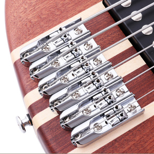 Nhà Máy OEM <span class=keywords><strong>6</strong></span> Dây Điện <span class=keywords><strong>Bass</strong></span> Pin Tùy Chỉnh Cổ Thru Cơ Thể Hoạt Động Pickup <span class=keywords><strong>6</strong></span>-String 24 băn khoăn Cổ Điển Cổ Điển Basses - Product Image 5