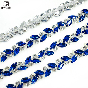 Adorno de Cristal con Forma de Hoja Colorida, Amarillo, Rojo, <span class=keywords><strong>Rosa</strong></span>, Verde, Azul, Morado, Decoración Exquisita, Cristal Transparente, <span class=keywords><strong>Vestido</strong></span> de Noche - Product Image 2